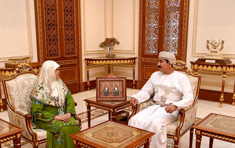 وزير المكتب السلطاني يستقبل سفيري مصر وبروناي