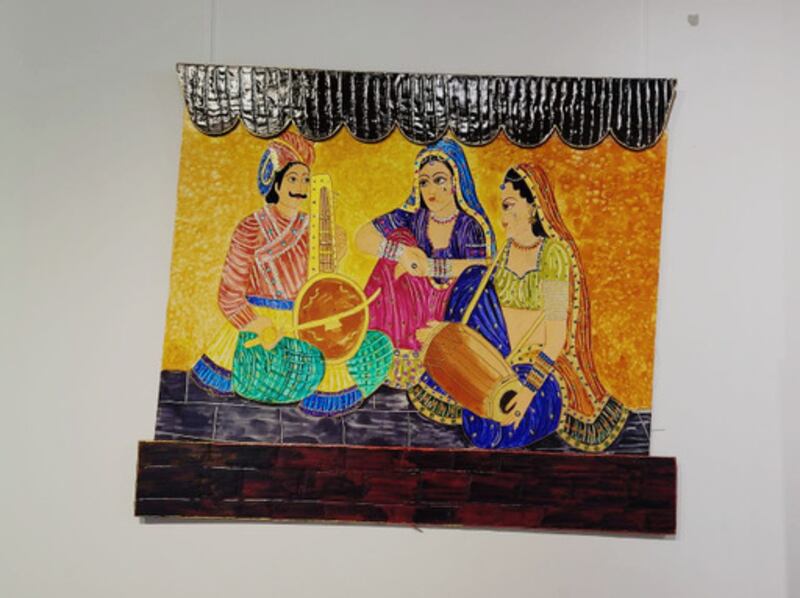 بالصور: افتتاح معرض الفن الهندي العماني المشترك