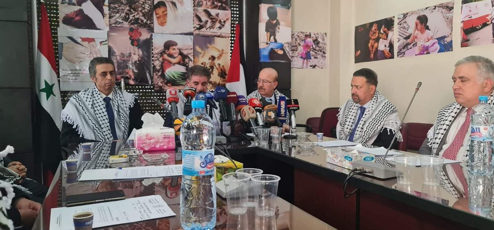 مشاركة عُمانية في وقفة من أجل فلسطين أُقيمت بدمشق