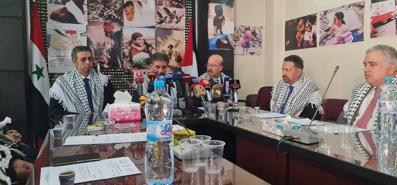 مشاركة عُمانية في وقفة من أجل فلسطين أُقيمت بدمشق