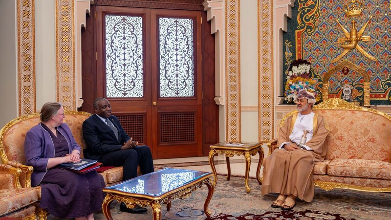جلالة السلطان يستقبل وزير الخارجية البريطانية