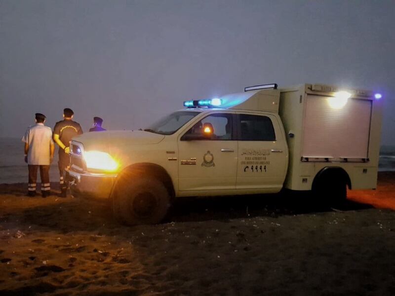 التعامل مع حالتي غرق في صحار