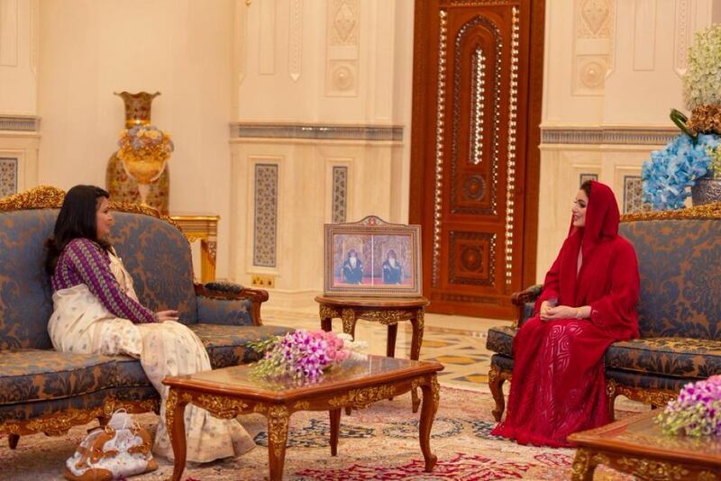 السيدة الجليلة تستقبل سفيرة النيبال