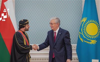 وسام لسموه وشراكة إستراتيجية: محطات من زيارة سمو السيد ذي يزن إلى كازاخستان