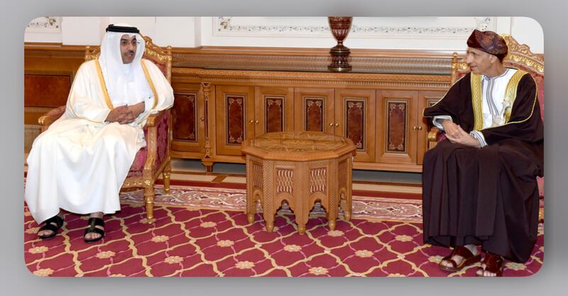 سمو السيد فهد يستقبل وزير العمل القطري