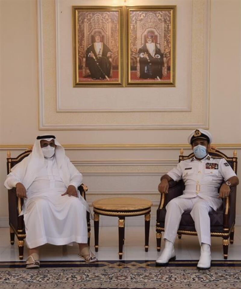 قائد القيادة العسكرية الموحدة لدول الخليج يصل السلطنة