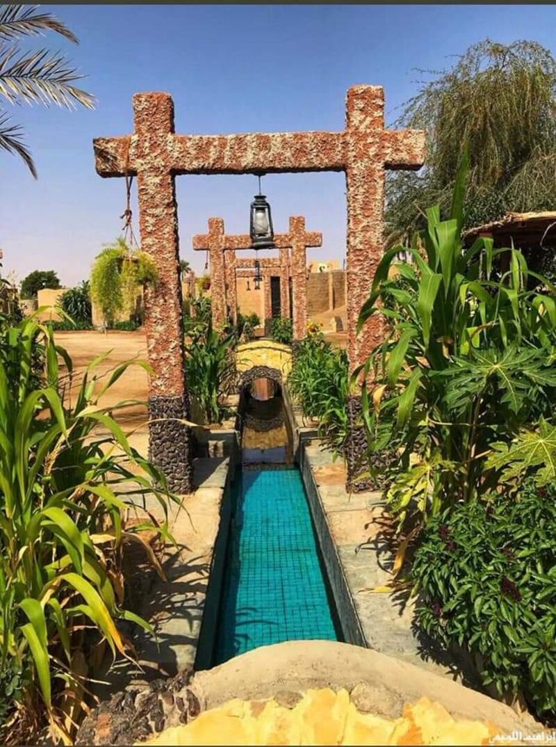 بالفيديو والصور: تحويل فلج من الجفاف إلى واحة سياحية