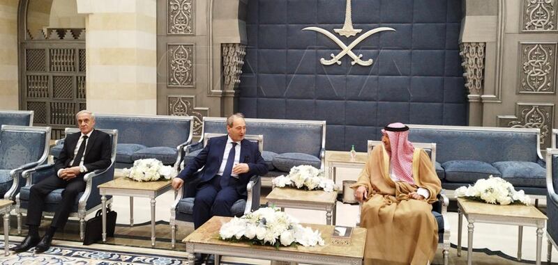 وزير الخارجية السوري يصل جدة السعودية