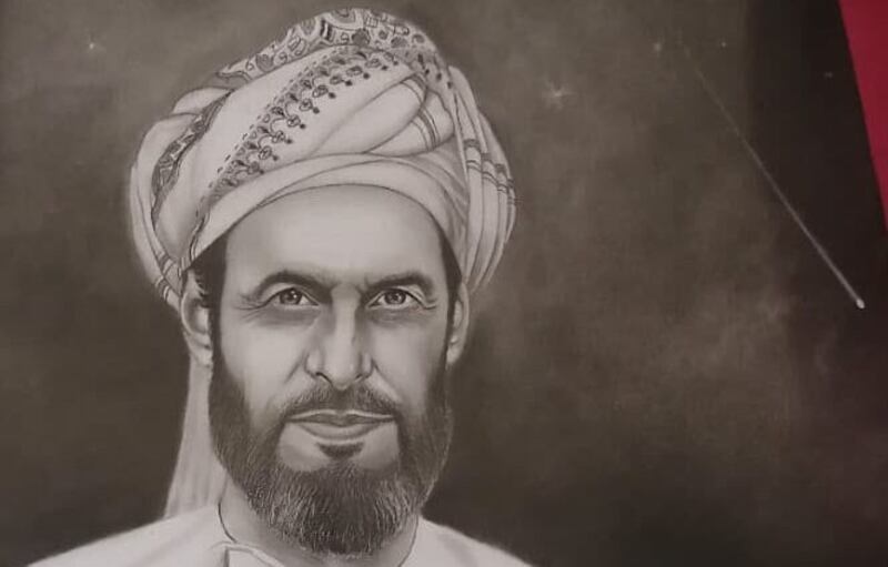 رسمة جديدة للشخصية العمانية أحمد بن ماجد