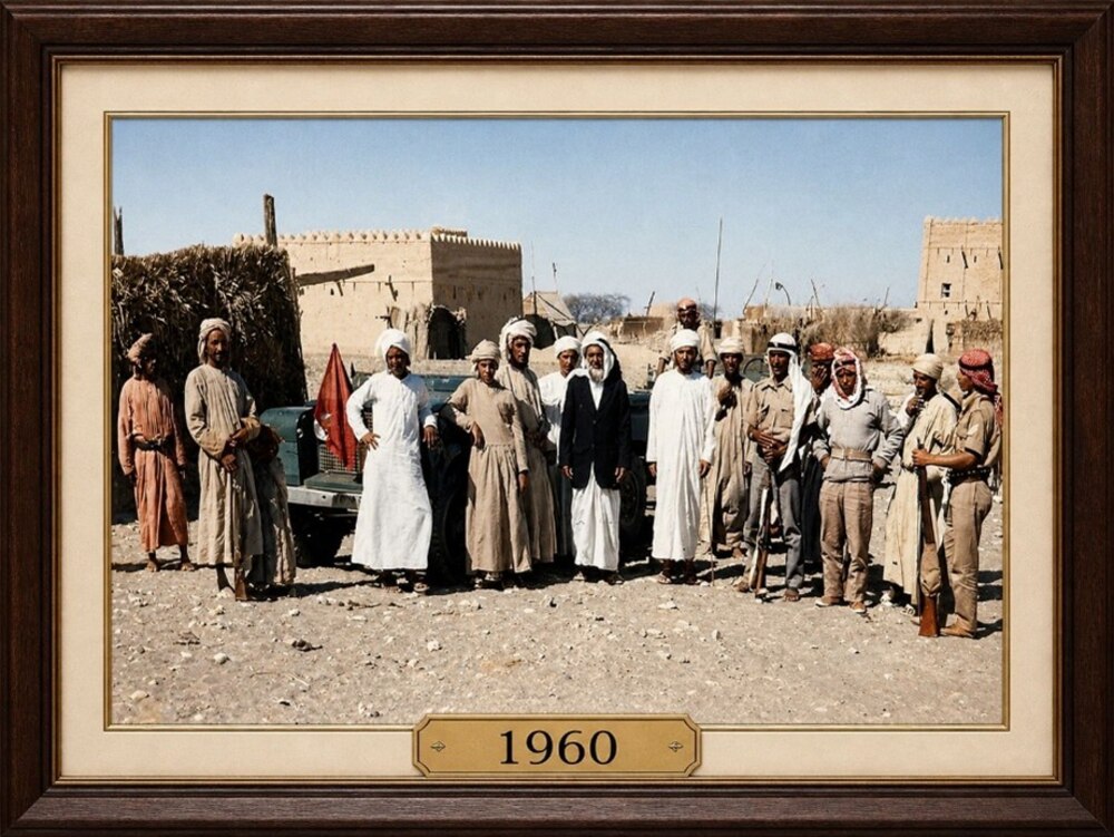 في الخابورة عام 1960 أثناء إحدى المهام العسكرية