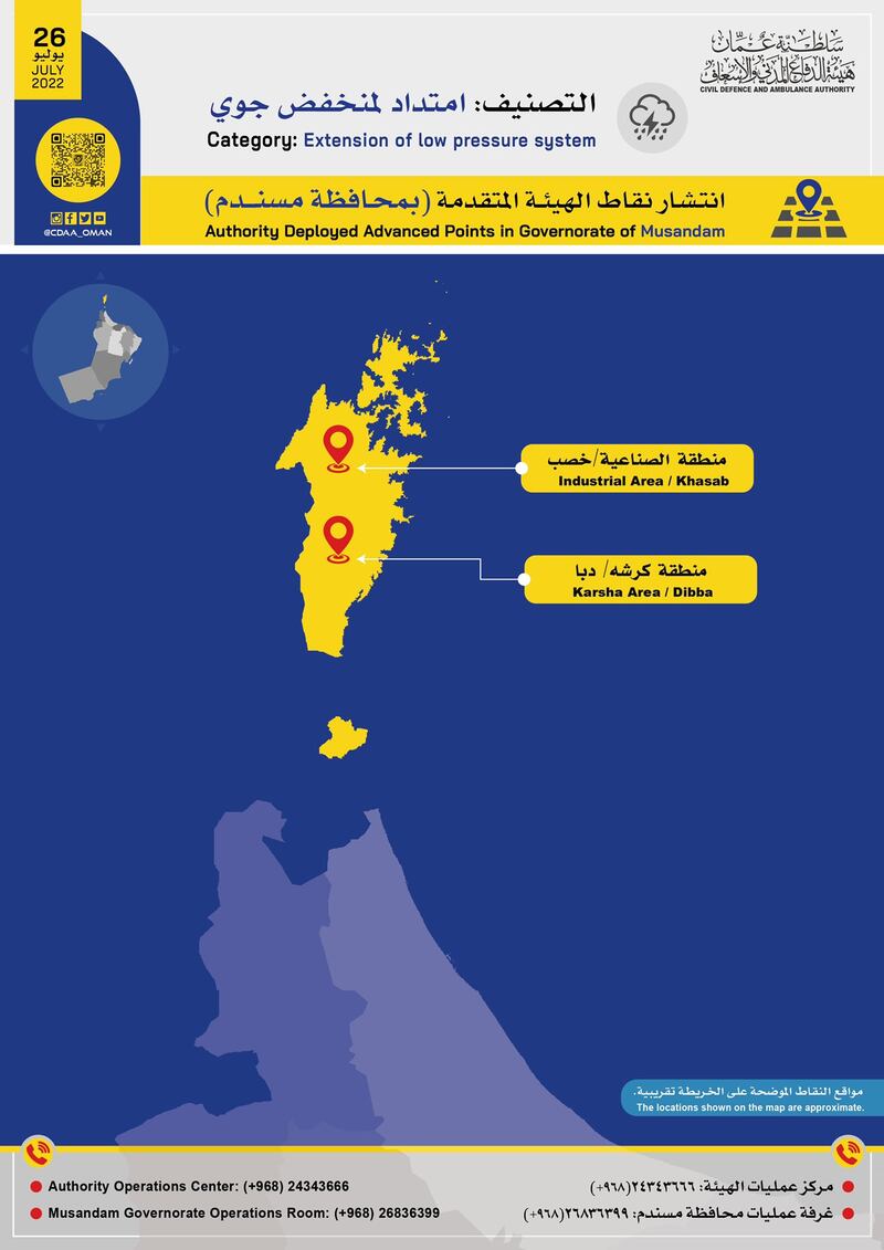 قد تكون قريبة منك: إليك مواقع نقاط الانتشار للتعامل مع الحالة المدارية