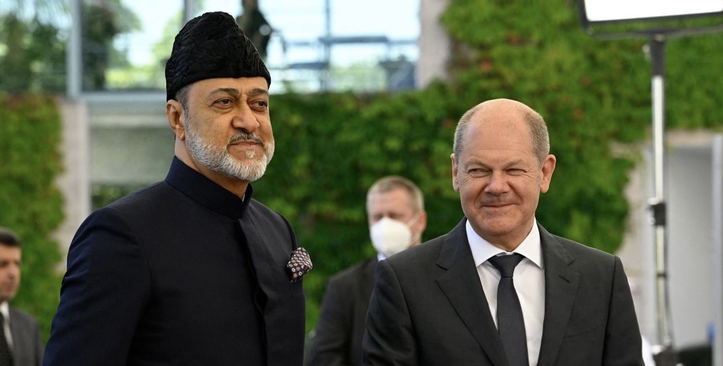 جلالة السلطان يلتقي مستشار جمهورية ألمانيا