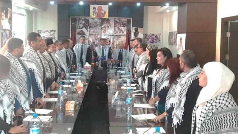 مشاركة عُمانية في وقفة من أجل فلسطين أُقيمت بدمشق