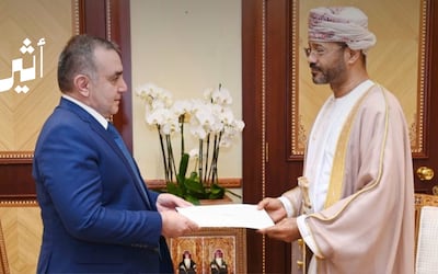 حضرة صاحب الجلالة يتلقى رسالة خطية من رئيس أذربيجان