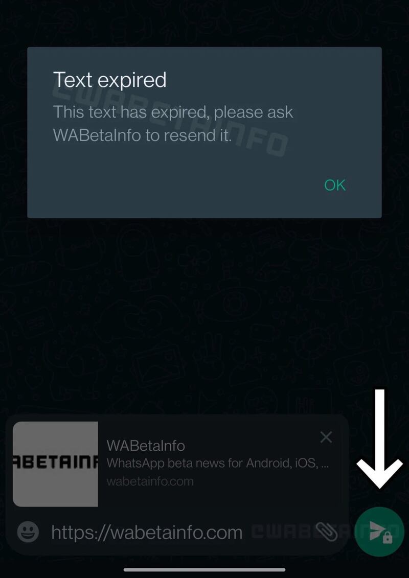 ميزة جديدة: رسالة نصية تُقرأ لمرة واحدة على الواتساب