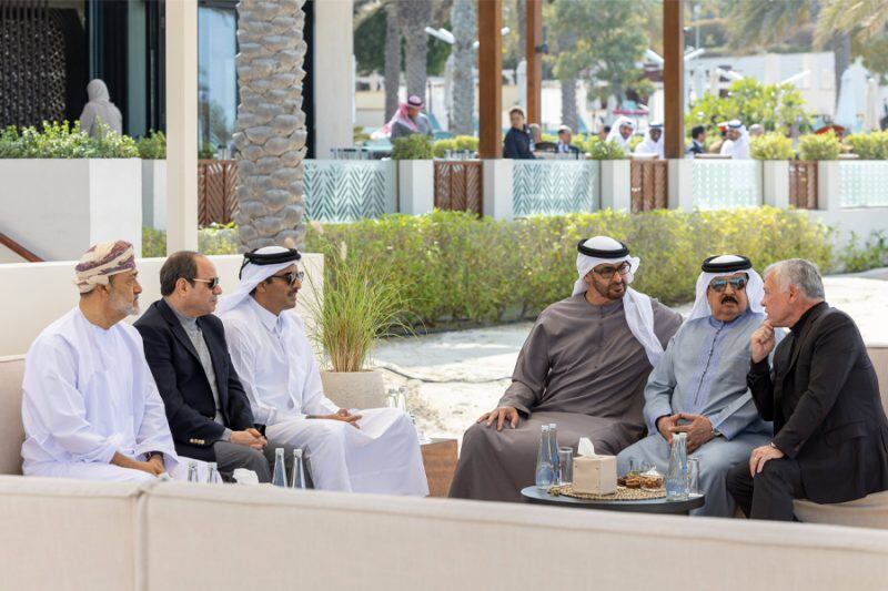 اللقاء الأخـوي لقادة دول مجلس التعاون لدول الخليج العربيـة والعاهل الأردني والرئيس المصري