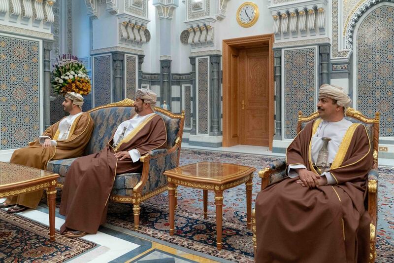 جلالة السلطان يستقبل حاكم الشارقة