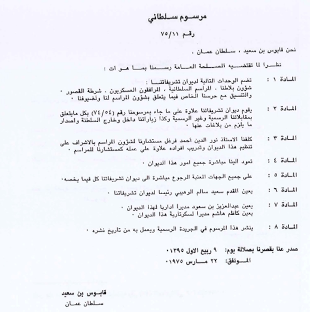 مرسوم سلطاني