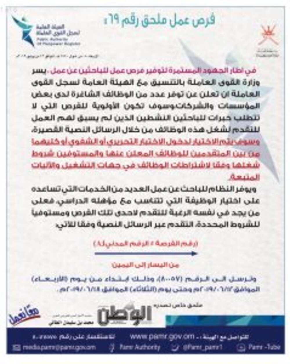 الإعلان عن فرص وظيفية جديدة في القطاع الخاص