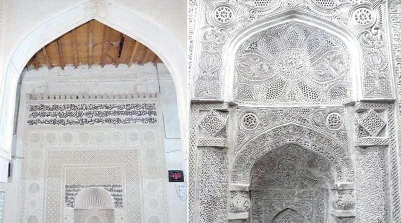 بالصور: الأسرة العُمانية التي اشتهرت بنقش محاريب المساجد