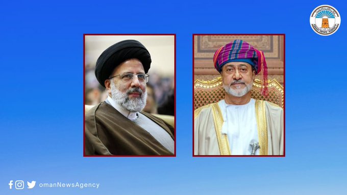 اتصال هاتفي بين جلالة السلطان والرئيس الإيراني الجديد