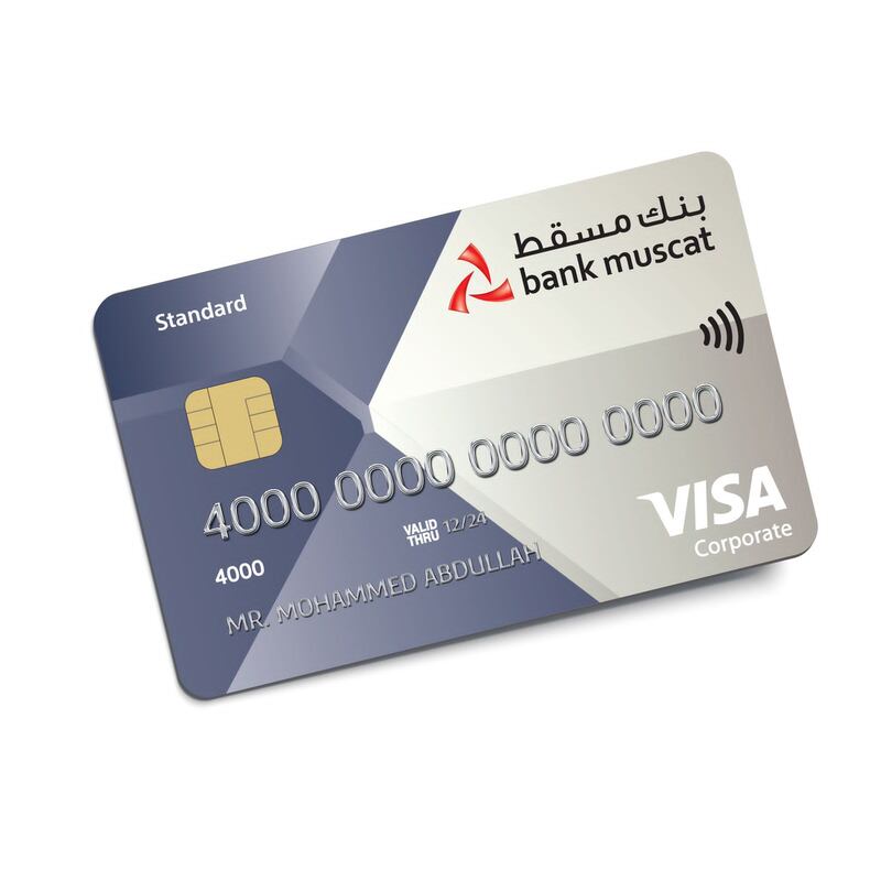 بنك مسقط يدشن بطاقة “فيزا” للتعبئة والدفع للشركات