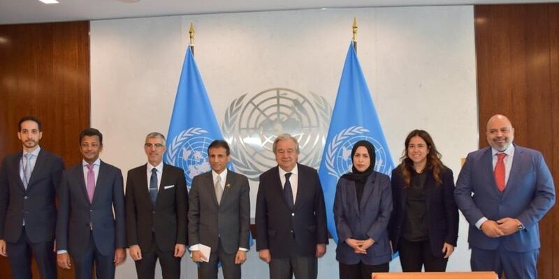 سفراء خليجيون للأمين العام للأمم المتحدة: كلنا صفًّا واحدًا إلى جانب الشعب الفلسطيني