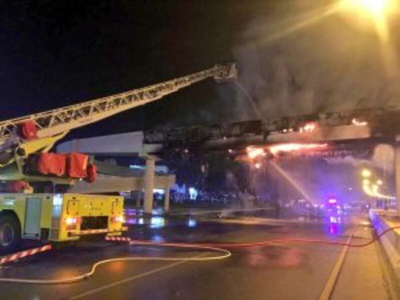 بالصور: حريق في القرم ولا إصابات