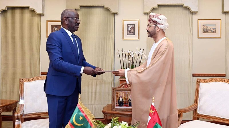 جلالة السلطان يتلقى رسالة خطية من رئيس موريتانيا