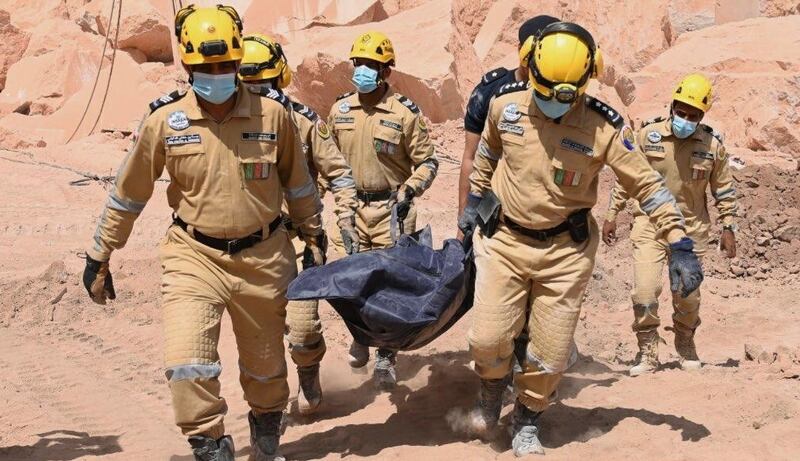 العثور على آخر مفقود في الانهيار الصخري