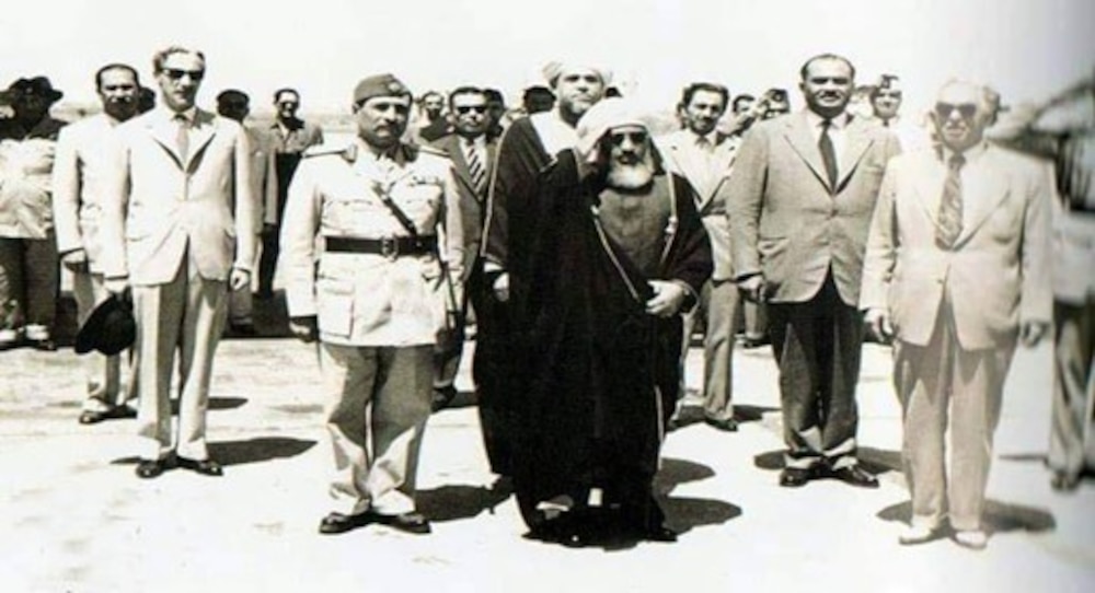 جانب من استقبال السلطان سعيد عند وصوله العراق
