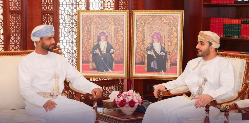 بالصور سمو السيد ذي يزن يستقبل أصحاب الإنجاز الرياضي