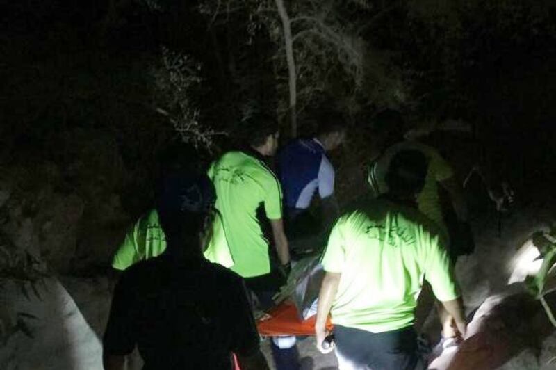 وفاة شخص في وادي شاب