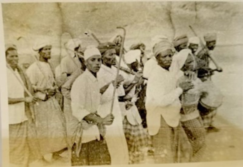 جانب من الفنون الشعبية المقامة بمناسبة عيد الأضحى برخيوت عام 1967