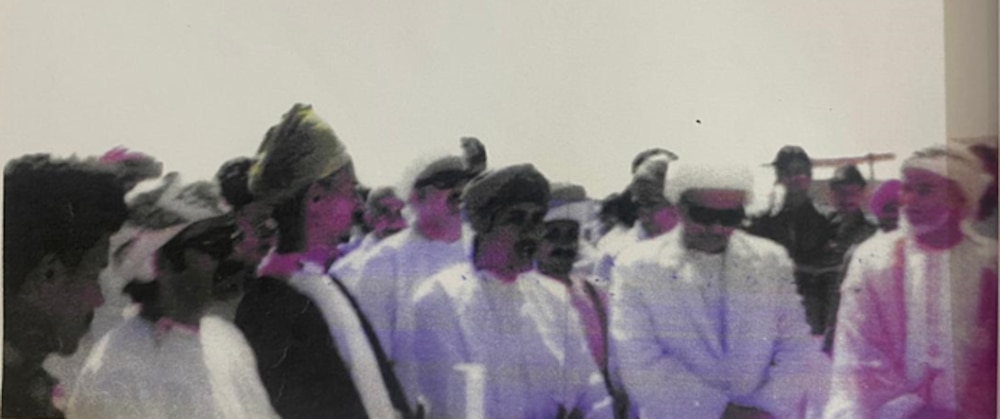 خلال حفل افتتاح مدرسة رخيوت مطلع أكتوبر 1977