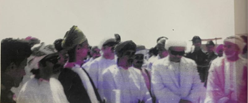 خلال حفل افتتاح مدرسة رخيوت مطلع أكتوبر 1977