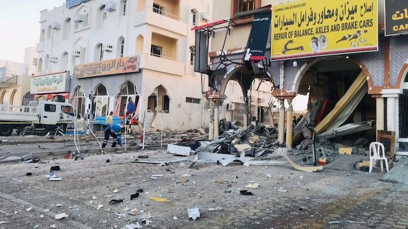 بالصور: وفاة شخص في انفجار أسطوانة غاز بعبري
