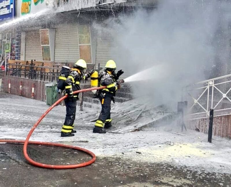  إصابة شخصين في حريق بالوادي الكبير