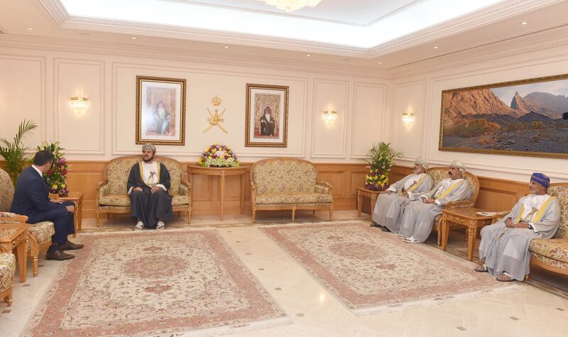 نيابة عن جلالة السلطان: سمو السيد أسعد يودّع السفير السويسري