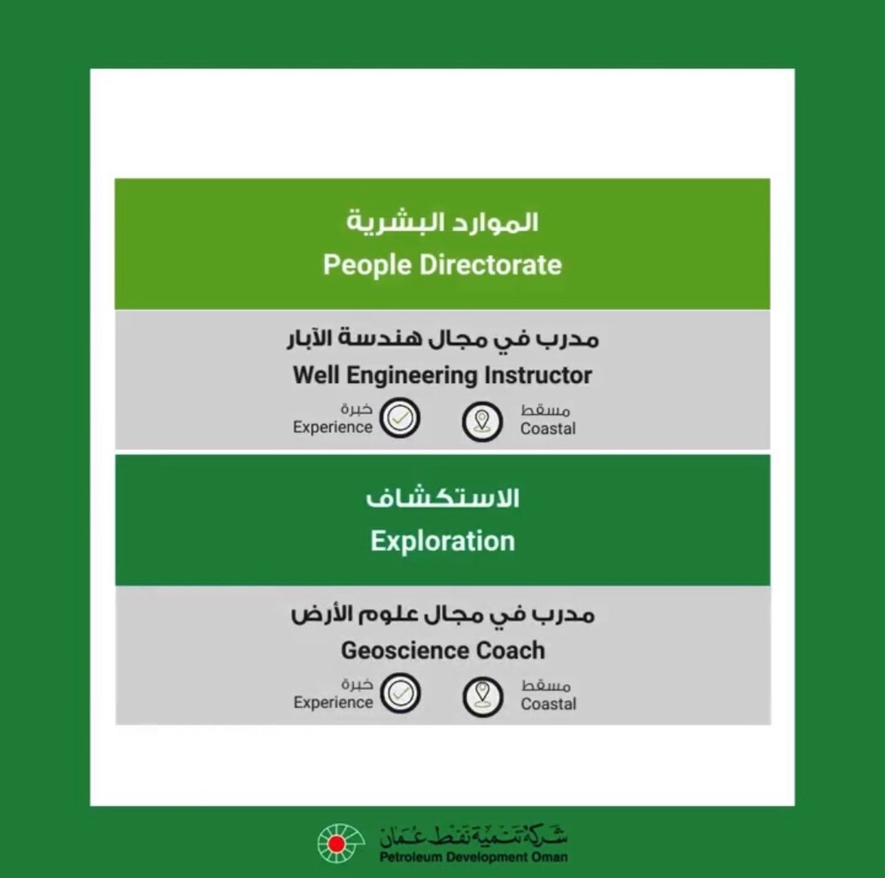 توفر 48 وظيفة للعمانيين لدى تنمية نفط عمان