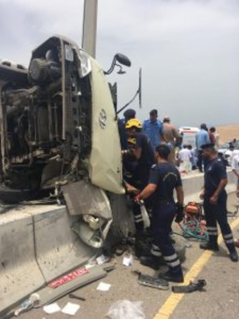 الشرطة توضح عدد الإصابات في حادث عقبة العامرات