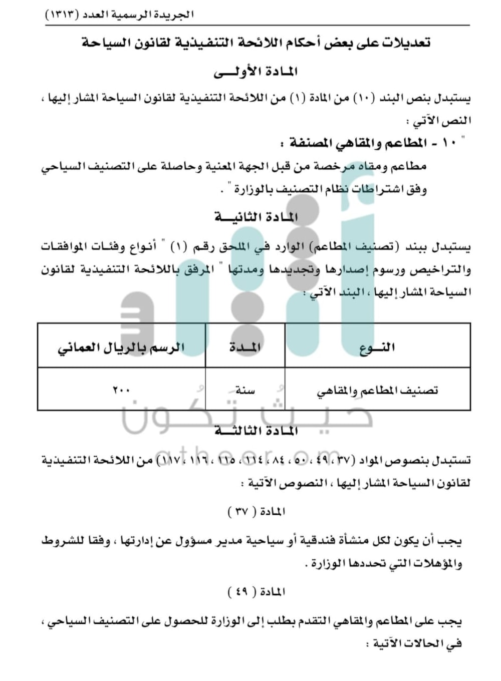 وزير السياحة يصدر قرارًا وزاريًا