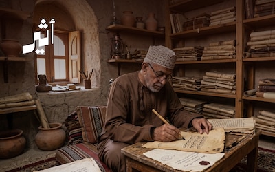 كيف حفظ النسخ مخطوط “إيضاح السلوك”؛ أحد أهم المخطوطات العمانية؟
