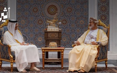 جلالة السلطان يبحث مع رئيس الوزراء وزير الخارجية القطري مسار المفاوضات وجهود الوساطة