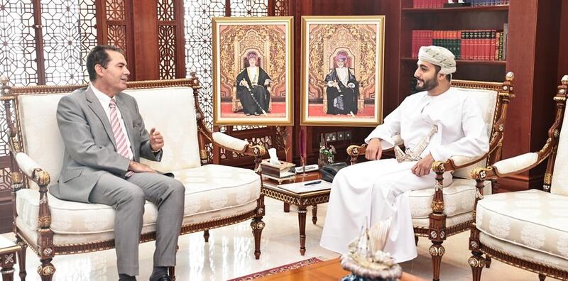 سمو السيد ذي يزن يستقبل السفير المغربي