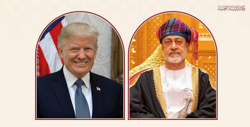 جلالة السلطان المعظم يهنئ دونالد ترامب