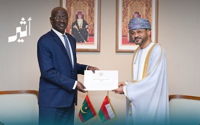 جلالة السلطان يتلقى رسالة من رئيس موريتانيا