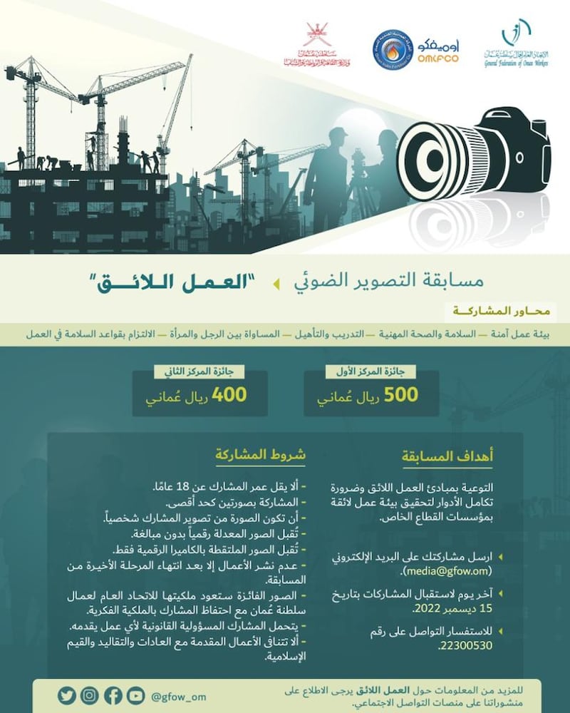 بمناسبة العيد الوطني: الاتحاد العام للعمال يعلن عن مسابقتين