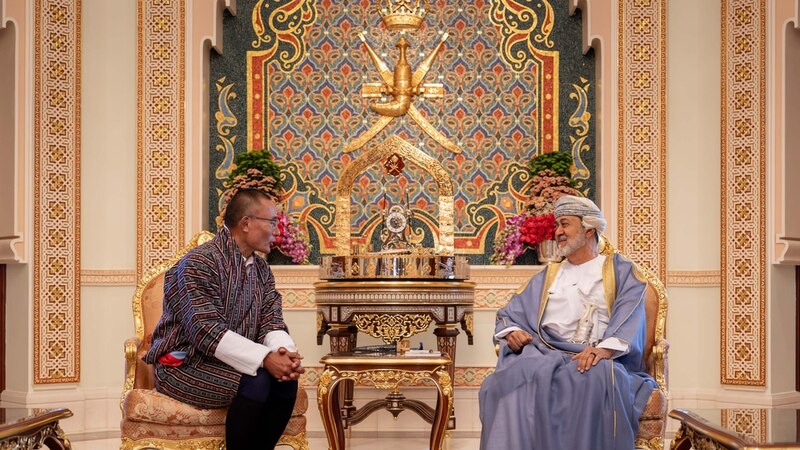 جلالة السلطان يستقبل دولة رئيس وزراء بوتان