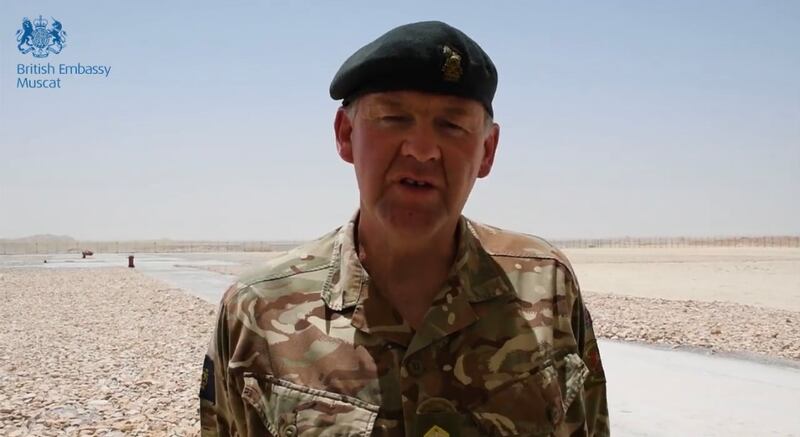 بالفيديو: مسؤول عسكري بريطاني يتحدث عن تدريب ضخم مشترك قادم في الدقم